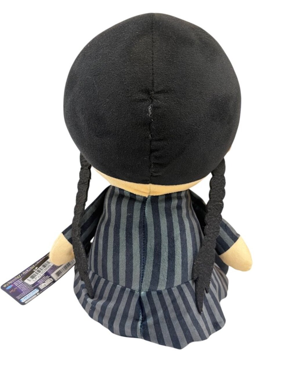 Wednesday Addams Plush Doll Weighted Striped Uniform Braided Hair 14" Just Play - Picture 6 of 8